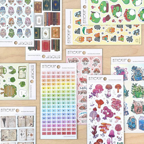 Adorable Axolotl Labels Sticker Sheet