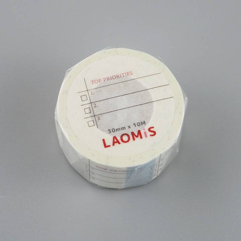 LAOMIS to Do List Writable Washi Stickers