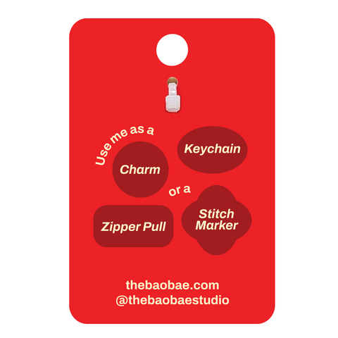 Mahjong Self Draw Enamel Charm