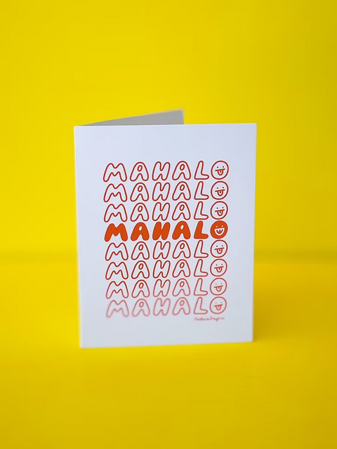 Mahalo Greeting Card x Kelsie Dayna