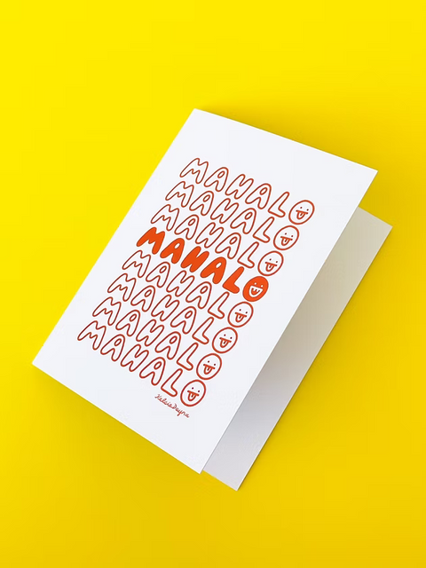 Mahalo Greeting Card x Kelsie Dayna