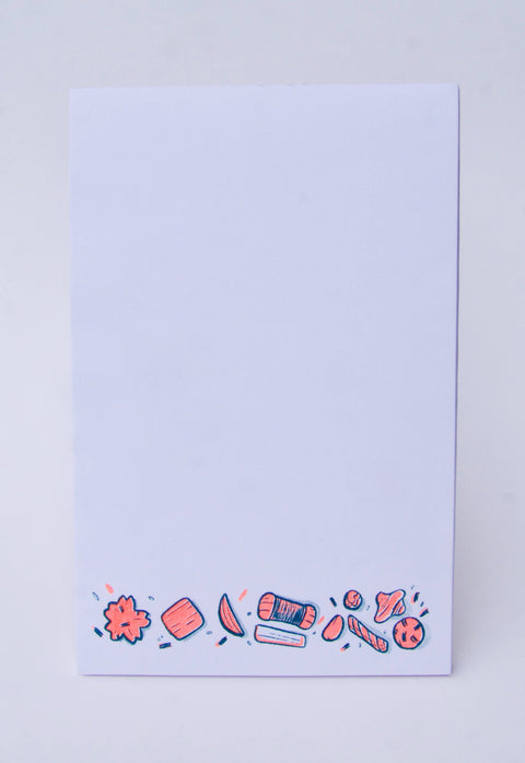 Ararae Mochi Crunch Snack Tear-Away Riso Notepad