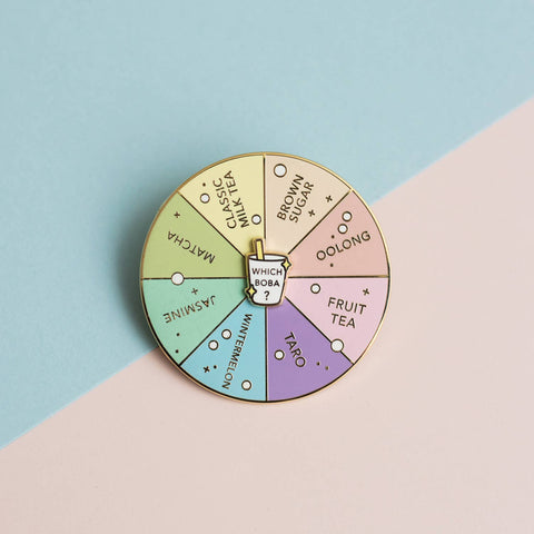 Which Boba Spinning Enamel Pin, Interactive Pin