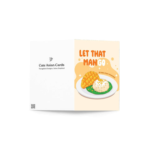 ManGO Funny Divorce Cards | Thai Sticky Rice Dessert Break Up Greetings