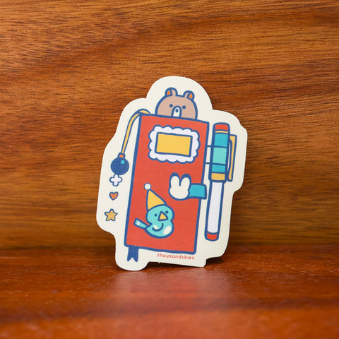 Vinyl Sticker (Holographic) Weekly Journal