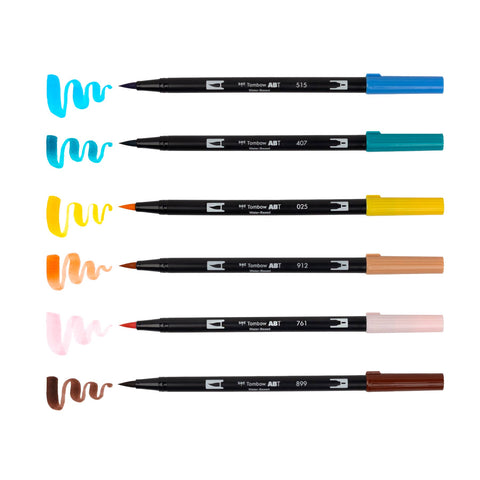 Limited Edition Dual Brush Pen Art Markers, Manga Illustration, Bird