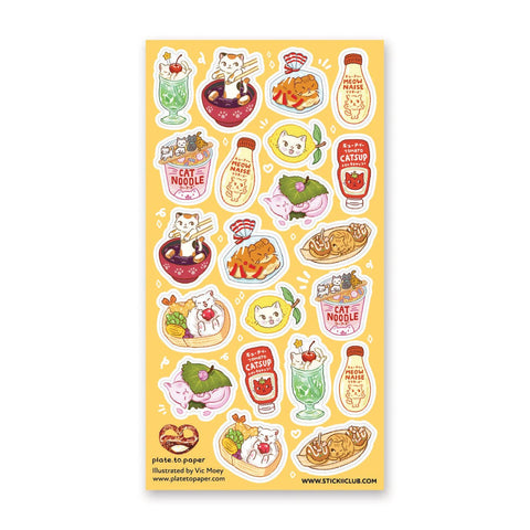 Meow Made Menu Sticker Sheet