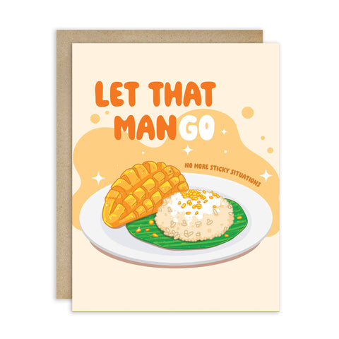 ManGO Funny Divorce Cards | Thai Sticky Rice Dessert Break Up Greetings