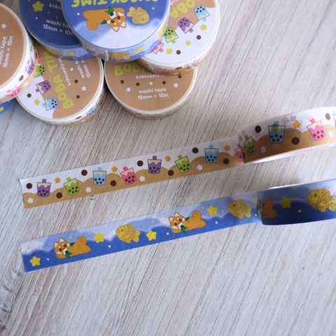 Snack Time Shiba Inu Dog Washi Tape