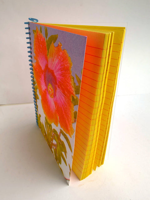 Hibiscus Spiral Bound Riso Lined Notebook