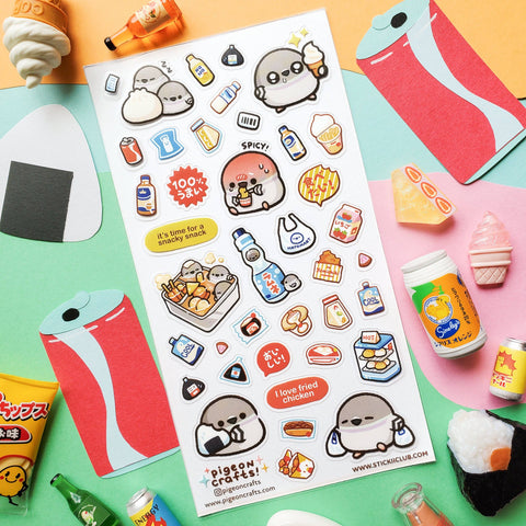 Snacky Snack Time Sticker Sheet