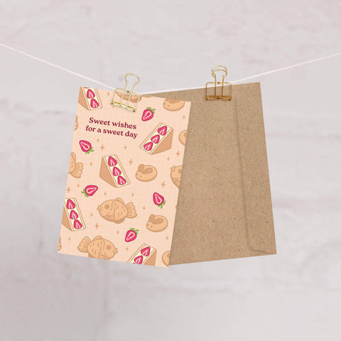 Sweet Dessert Birthday Card | Funny Aesthetic Asian Greeting Cards