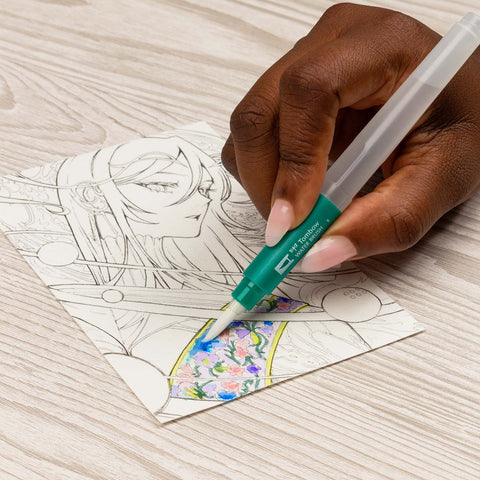 Limited Edition Dual Brush Pen Art Markers, Manga Illustration, Moon