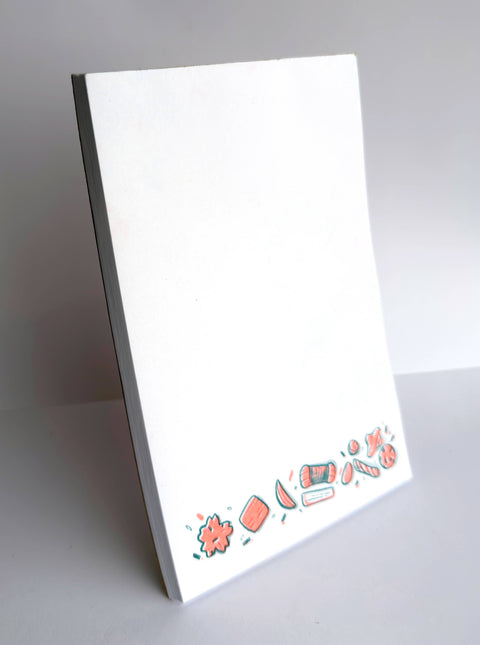 Ararae Mochi Crunch Snack Tear-Away Riso Notepad