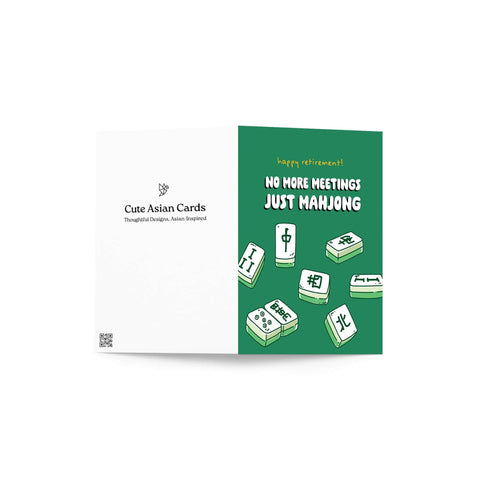 Just Mahjong Funny Retirement Cards | Chinese Game Tile Greetings