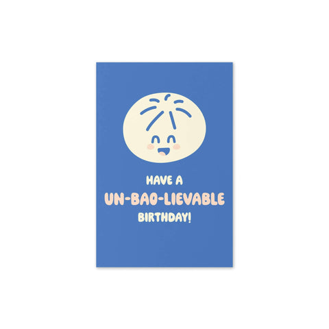 Un-Bao-lieveable Cute Birthday Cards | Asian Bao Dim Sum Food Snacks
