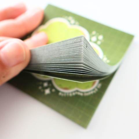 Sticky Notepad Matcha Mochi Doughnut - Bearly Bear
