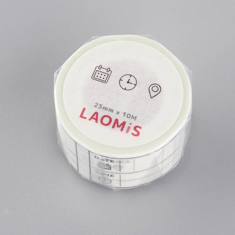 LAOMIS Reminder Invitation Writable Washi Tape