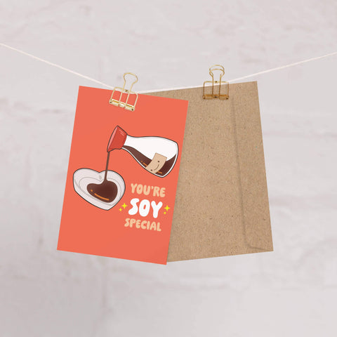 Soy Special | Heart Soy Sauce Funny I Love You Card for Her