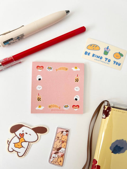Cute sticky note pad 3x3