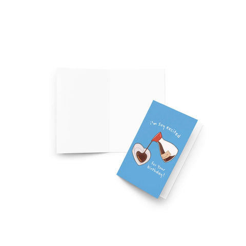Soy Excited Cute Birthday Cards | Asian Sauce Food Snacks Greeting