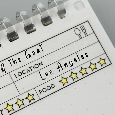 LAOMIS 5 Star Restaurant Rating Writable Washi Tape