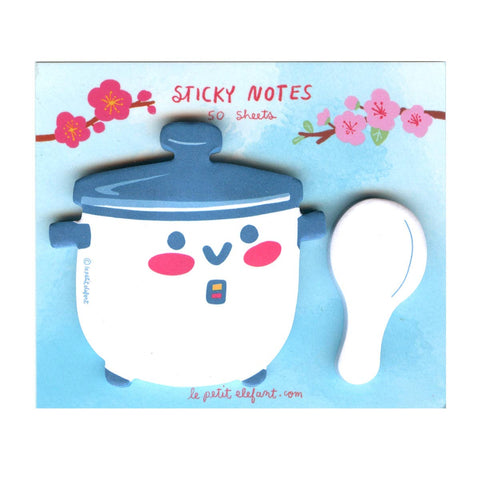 Rice Cooker and Paddle Sticky Notepad Set