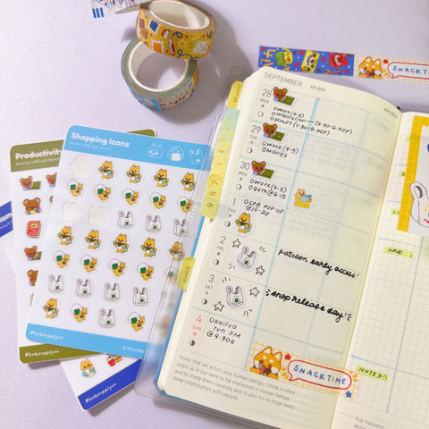 Planner Stickers - Shopping Icons - Musu the Shiba