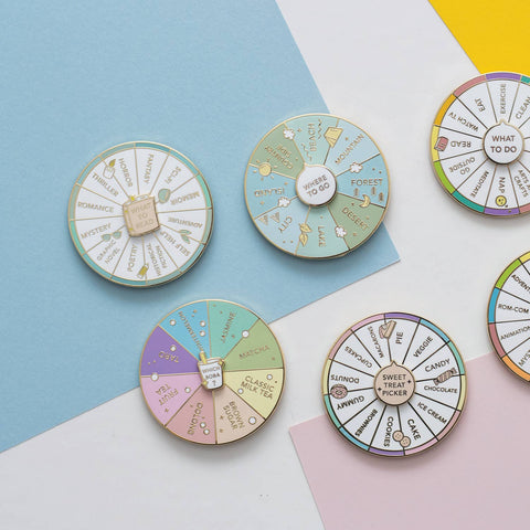 Which Boba Spinning Enamel Pin, Interactive Pin