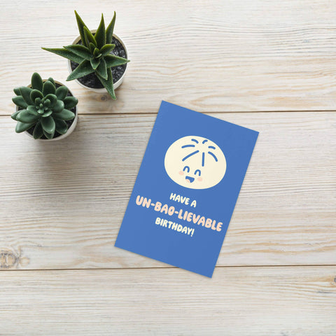 Un-Bao-lieveable Cute Birthday Cards | Asian Bao Dim Sum Food Snacks