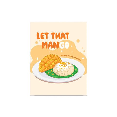 ManGO Funny Divorce Cards | Thai Sticky Rice Dessert Break Up Greetings