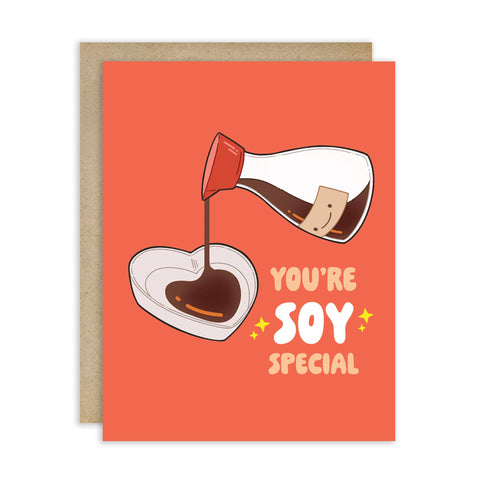 Soy Special | Heart Soy Sauce Funny I Love You Card for Her