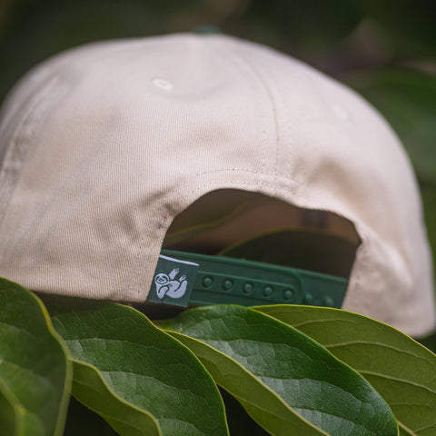 Matcha Upside Down A-Frame Snapback Hat (Natural / Green)