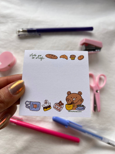 Cute sticky note pad 3x3