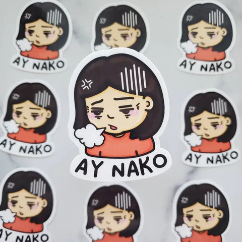 Ay Nako Sticker, Funny Filipino Mom sticker, Filipino decal