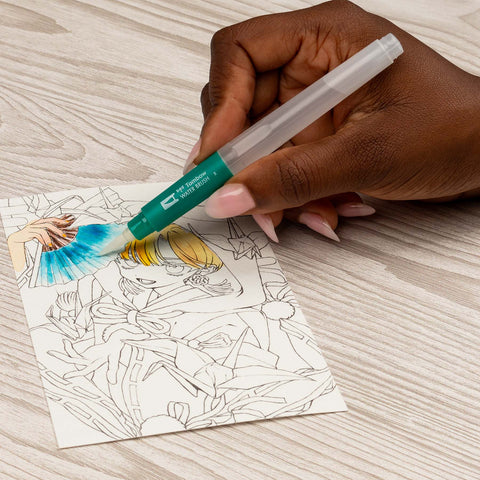 Limited Edition Dual Brush Pen Art Markers, Manga Illustration, Bird