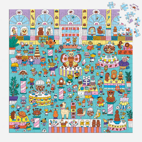 Chocolate Shop 500 Piece Search and Find Family Puzzle