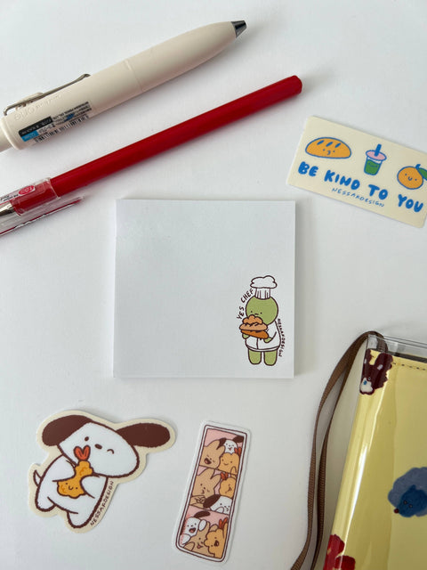 Cute sticky note pad 3x3