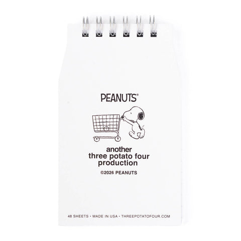3P4 x Peanuts® Grocery - Snoopy Orange Juice Mini Notebook