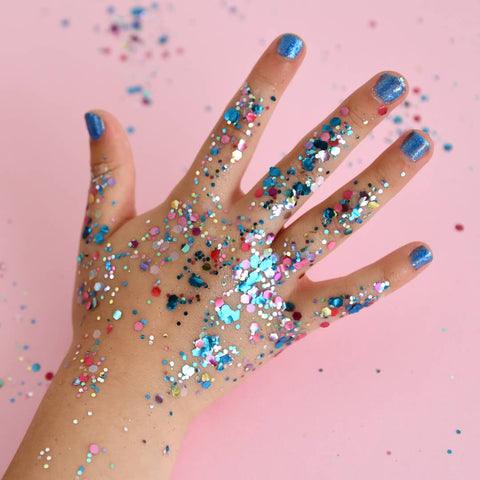 Mermaid Blue Water-Based Nail Polish for Kids